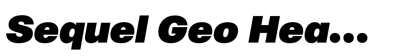 Sequel Geo Headline Max Italic